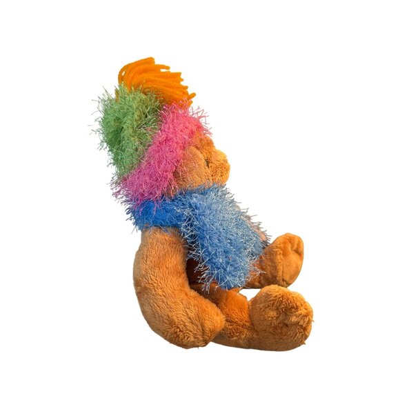 Cherished Teddies Vintage 2002 Plush Bear Enesco Commonwealth Fuzzy Scarf Hat - Picture 4 of 10